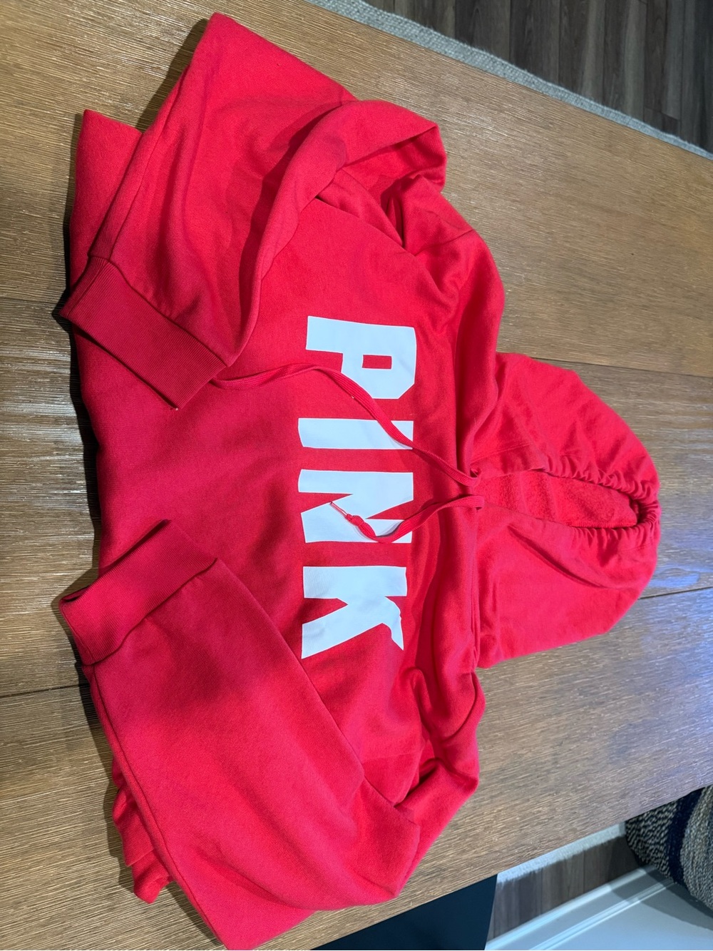 PINK Victoria's Secret Red Logo Hoodie